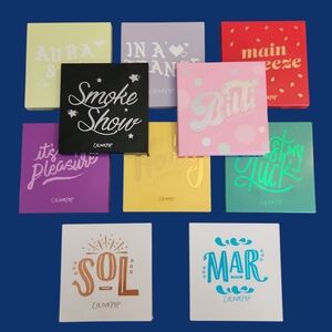 New! ColourPop Eyeshadow Palette Collection:Lot of 10 (without box)